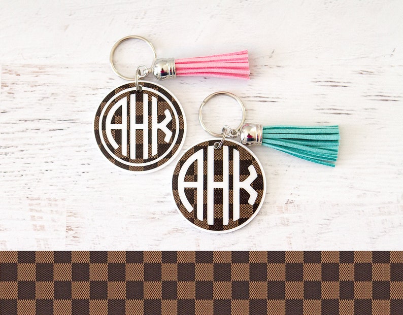 Monogram Keychain Louis Vuitton Monogram Keychain | Etsy