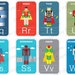 Superhero Flashcards - Etsy