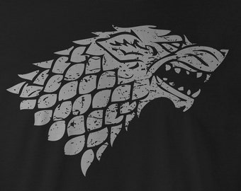 Game Of Thrones Shirt Game Of Thrones White Wolf Tee Game Of Etsy