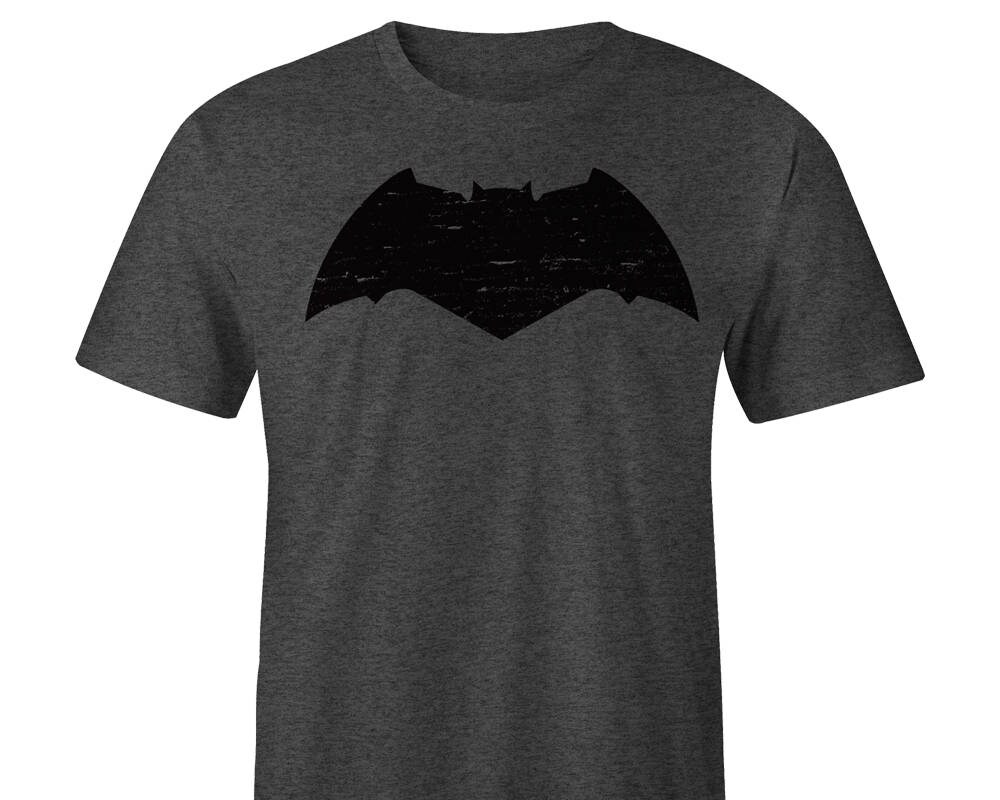 New Batman Logo Blacked Out Tshirt Full Front Batman Tee DC Etsy