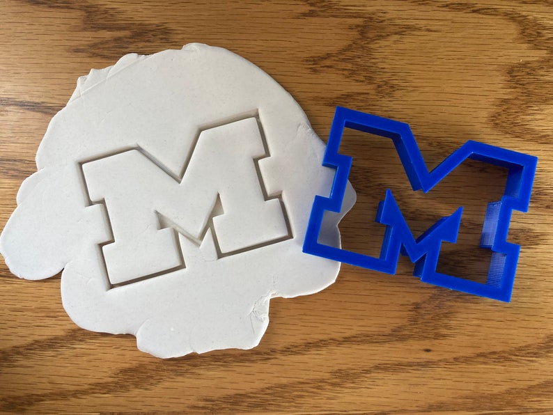 University of Michigan Logo Cookie Cutter Etsy