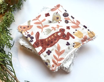 Handmade Cotton Makeup Remover Pads, Ecological Self Care Set