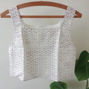 Cotton Crop top / Handmade top / Artisanal clothes