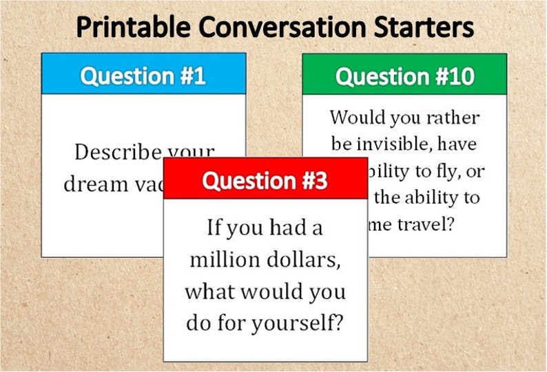 15 Printable Interaction Starters~Instantaneous Obtain Exceptional Communication Playing cards~Wants~Aspirations~Objectives~Interaction Subject areas~Dialogue Designs photograph about Printable Conversation Cards known as 15 Printable Communication Starters~Fast Obtain Exceptional Interaction Playing cards~Wishes~Aspirations~Targets~Interaction Matters~Dialogue Recommendations