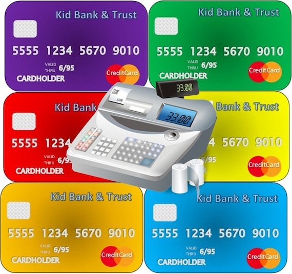 Pretend credit hotsell card machine