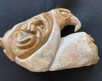 FREE SHIPPING-Vintage Rare 8\u201d Australian Aboriginal Hand Carved /& Pokerwork Armadillo Figurine-Poker Art-Primitive-Boho-Mid Century-Ethnic