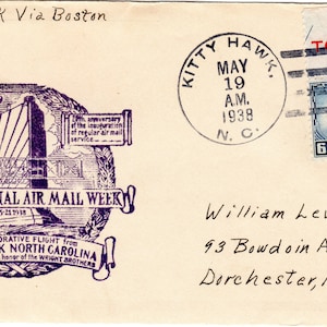 Lot of Nine (9) First Day Covers All Relating to Air Mail, 1930s, History of United States Mail, Postage