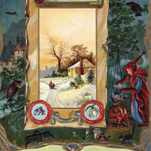 Lot 12 Ensemble complet Horoscope Mois Votre Fortune Date Antique Cartes postales Deltiologie Carte postale Astrologique Signes solaires Astrologie Jour du Natal