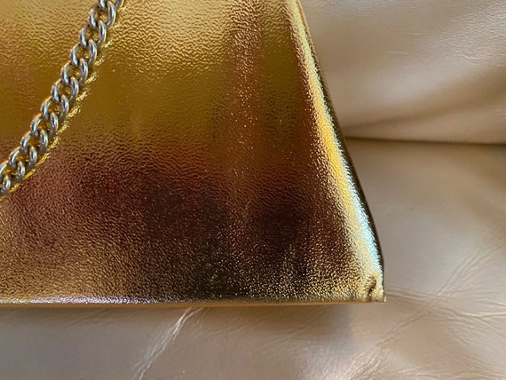 Gold Lamè Purse Handbag Pocketbook 1950s 1960s Mi… - image 2