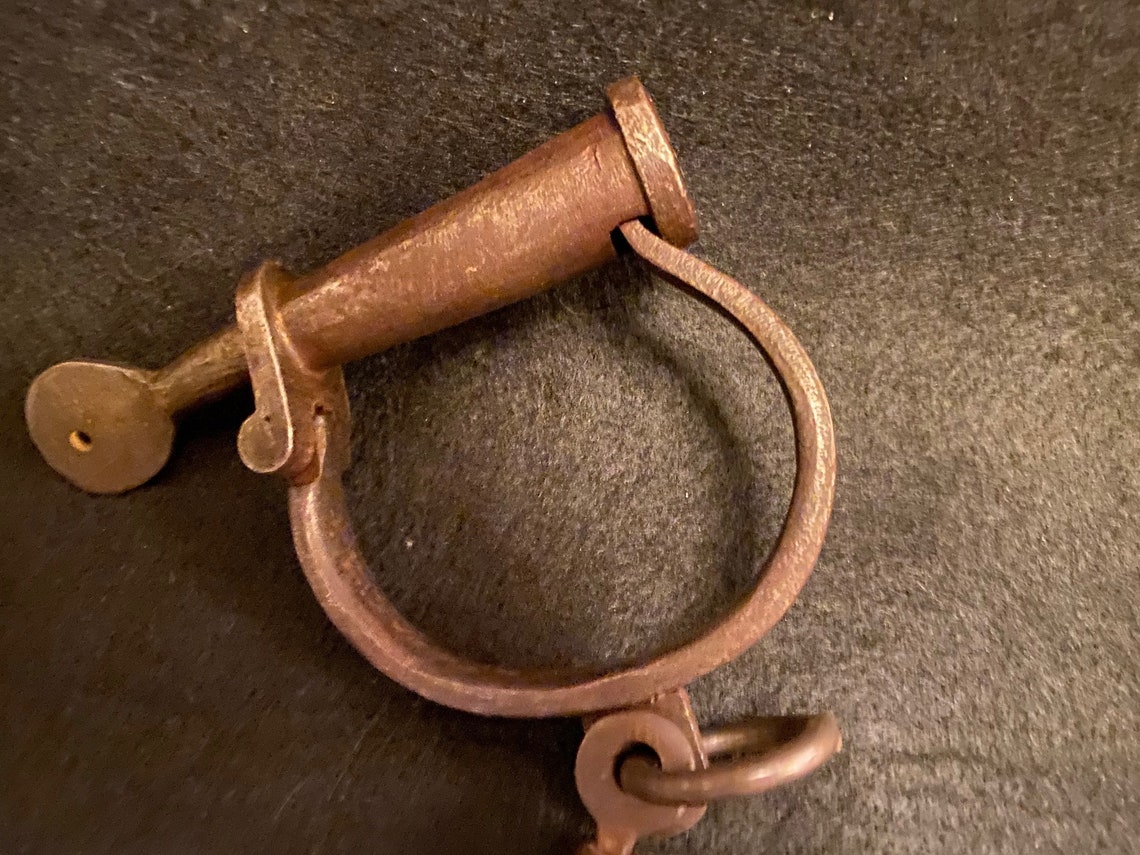 Antique or Reproduction Handcuffs Bondage Prisoner Prison Penology
