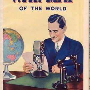 Lot of Four (4) Wartime WWII 1940s Maps Lowell Thomas Broadcaster NBC California France Michelin Sonoco Gas Station World Europe Geography