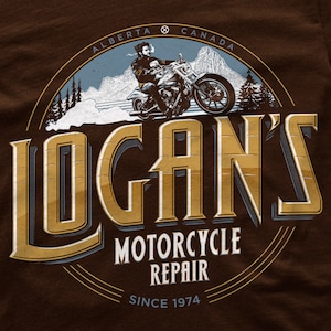 REPARACIÓN DE MOTOCICLETAS DE LOGAN / Camiseta unisex para adultos