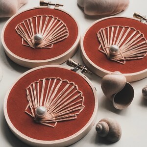 Seashell Embroidery - Etsy