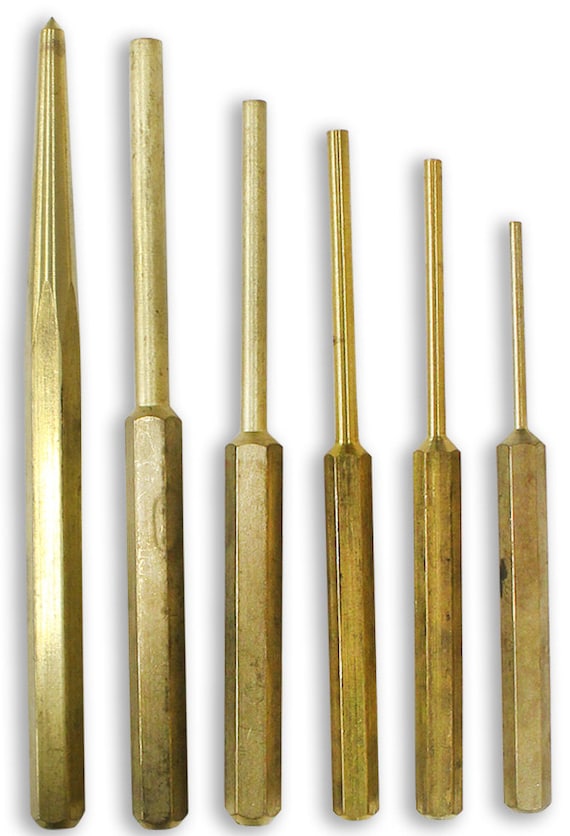 6 Piece Brass Punch Set TJ0192060 Etsy