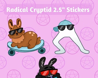 Radical Cryptid 2.5" Stickers