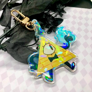Bill Cipher Gravity Falls Holographic 3&quot; Charm