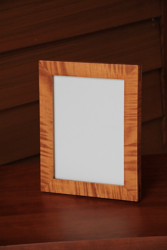 Tiger Curly Maple Picture Frame With Glass 6 X 8 - Curly Maple Picture Frames Tiger Curly Maple Picture Frame With Glass 6 X 8 - Curly Maple Picture Frames