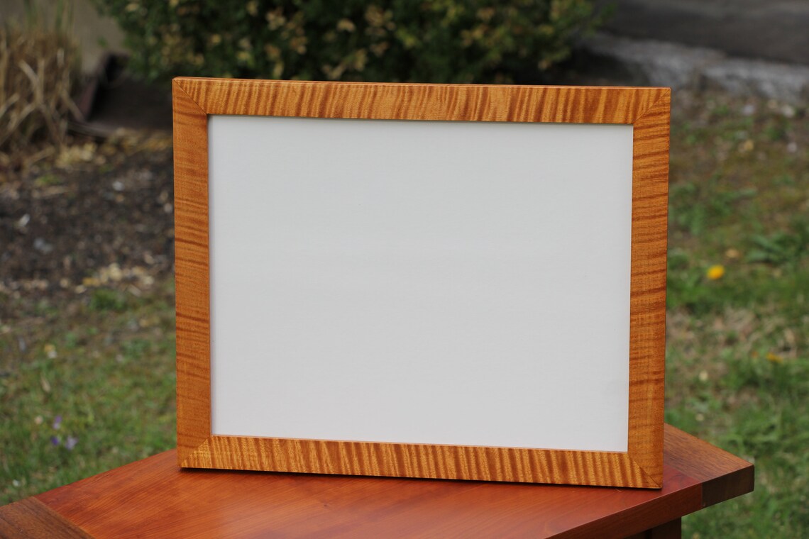 Tiger Curly Maple Picture Frame with UV glass 11 X Etsy