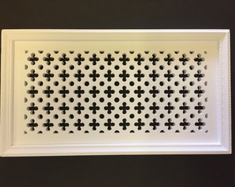 Decorative air vent cover. Made in UK - P49R - size 242mm x 132mm (9.52 x 5.19 inch)