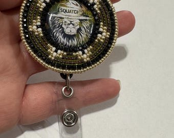 Bigfoot Beaded badge reel
