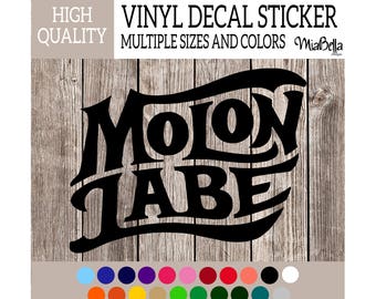 Molon Labe Vinyl Decal Sticker, Premium Matte & Glossy Vinyl