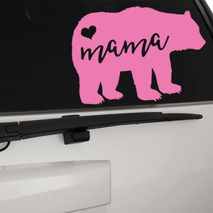 Mama Bear with Heart Vinyl Decal Sticker, Premium Matte & Glossy Vinyl image 8