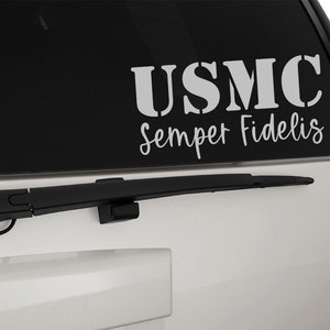 USMC United States Marine Corps Stencil Font Semper Fidelis Vinyl Decal Sticker, Premium Matte & Glossy Vinyl image 9