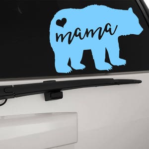 Mama Bear with Heart Vinyl Decal Sticker, Premium Matte & Glossy Vinyl image 7