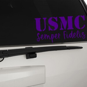 USMC United States Marine Corps Stencil Font Semper Fidelis Vinyl Decal Sticker, Premium Matte & Glossy Vinyl image 7