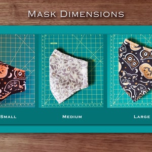 PDF Sewing Mask Pattern and Tutorial Fitted Face Mask, Triple Layer Fabric, Filter Pocket, Nose Wire Sizes Small, Medium and Large image 5