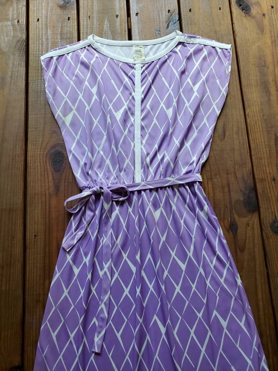 Sears size 12 S/M vintage 60's 70's pastel lilac … - image 3