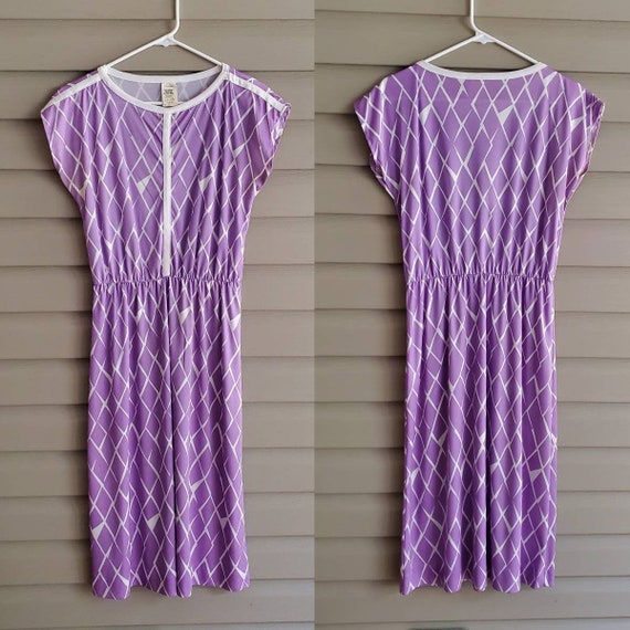 Sears size 12 S/M vintage 60's 70's pastel lilac … - image 10