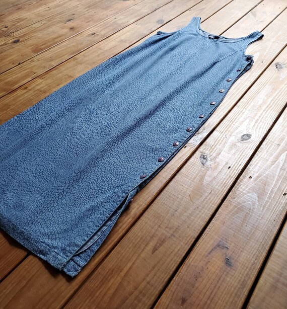 Vintage 80's 90's L blue jean denim snake reptile… - image 10