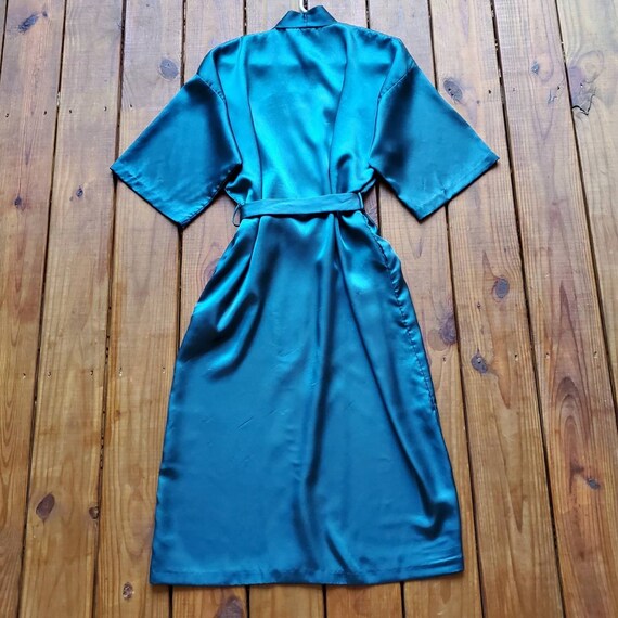 Vintage 80's Inner Most size S emerald green shin… - image 2