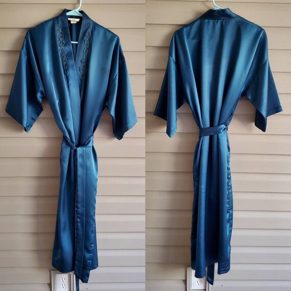 Vintage 80's Inner Most size S emerald green shin… - image 3