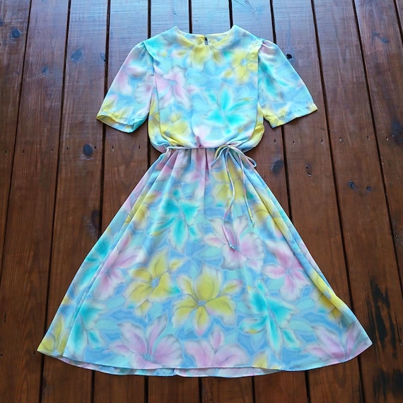 blue pink yellow dress Know You Well Teal Multi Colorblock Dress – Shop the Mint main image 1