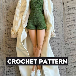 CROCHET PATTERN, Short Romper Pattern, Crochet Romper Pattern, Crochet Pattern, Crochet, Pattern, Romper, Short Romper, 1/6 Scale Doll
