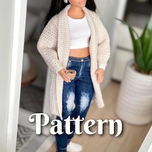 CROCHET PATTERN, Julieb Cardigan Pattern, Crochet Cardigan Pattern, Crochet Pattern, Crochet, Pattern, Cardigan image 1