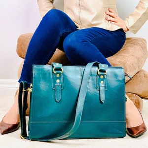 Sacoche personnalisée pour ordinateur portable femme, Sac en cuir souple, Serviette femme, Sac en cuir femme, Sacs de soirée pour femme, Cadeau pour femme, Sac fourre-tout pour ordinateur portable