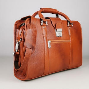 Cartera de cuero personalizada para hombre, maletín de cuero para hombre, bolso de fin de semana para hombre, bolso de cuero tipo mensajero para computadora portátil, regalo de Navidad, bolso de cuero