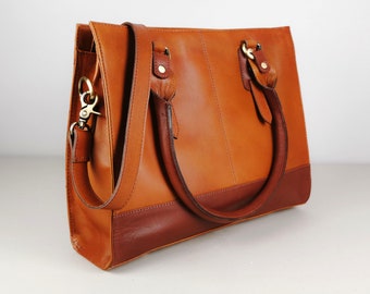 Bolso portátil de cuero personalizado de 15" para mujer, bolso bandolera de cuero para mujer, bolso de noche casual, bolso de cuero, bolso de cuero, bolsos para mujer