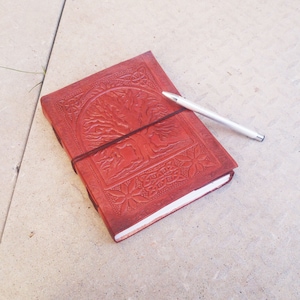 Diario de viaje, diario de cuero, cuaderno de cuero, diario, diario para mujeres, cubierta de cuaderno de cuero, diario hecho a mano, diario de aventuras