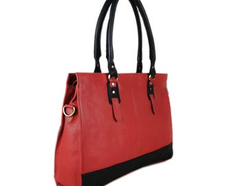 Travel laptop bags for women, Womens leather tote with compartments, Custom women's work bags, Large leather laptop satchels, Work tote bags