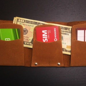 Personalized Trifold Wallet, Men's Wallet, Credit Card Wallet, Document Wallet, Minimalist Wallet, Business Card Case, Card Holder, Wallet