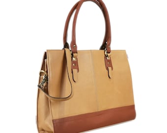 Women's laptop bags, Leather tote bags for work, Crossbody leather bag for women, Brown leather business bags, Shoulder bags for women work
