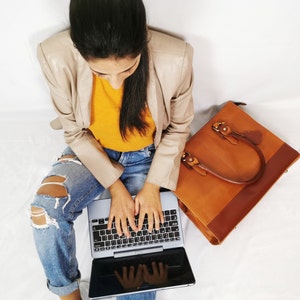 Messenger Bag Women, Laptop Bag Women, Work Bag Women, Computer Bag Women, Briefcase Women, Leather Bag Women, Leather Handbag, Gift Women