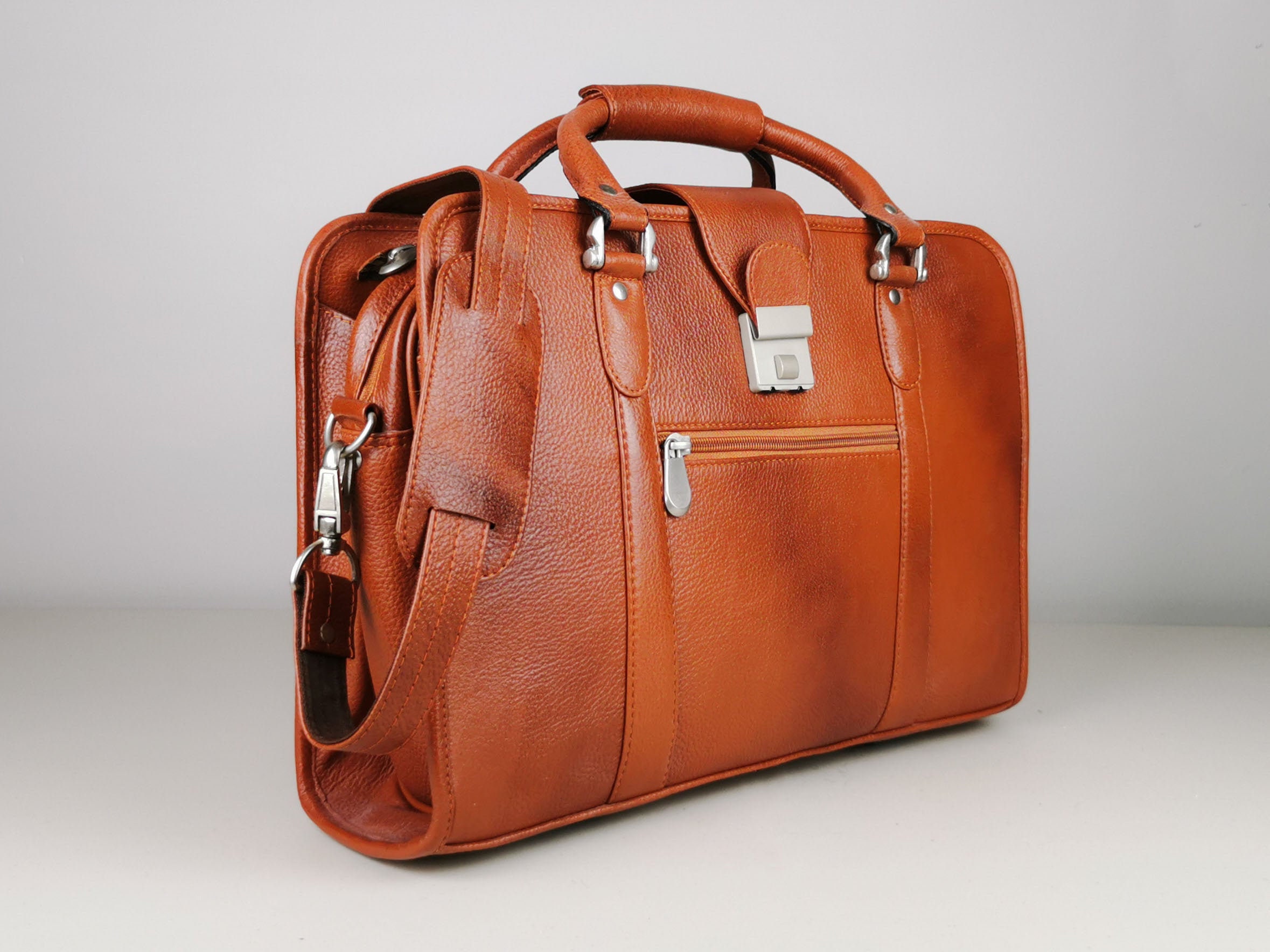 Personalized Leather Portfolio Men Leather Briefcase for Men Etsy