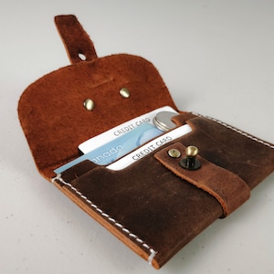 Portefeuille de pièces de monnaie, porte-monnaie en cuir personnalisé, pochette de pièces de monnaie en cuir, portefeuille de carte de crédit, portefeuille en cuir, portefeuille minimaliste, portefeuille en cuir mince