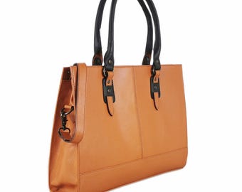 Laptop Bag Women, Business Leather Bag, Leather Shoulder Bag, Bags for Women, Anniversary Gift, Women Messenger Bag, Briefcase Women