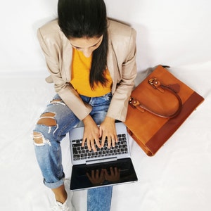 Leather Tote Bag Women